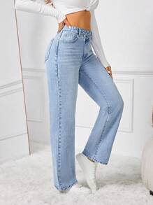 SHEIN Tall Women's Straight Leg Jeans