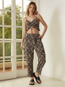 SHEIN 女士兩件套服裝 - 黑與白 - 查看 1