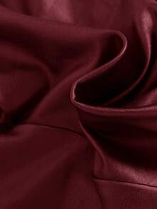 SHEIN Em bé Cô gái Giải trí Đàn hồi chất liệu da PU Quần 2 cái/bộ - Nhiều màu - Xem 6