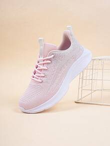 Girls' Fashionable And Comfortable Casual Sneakers - Pink - View 5