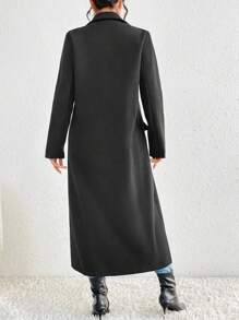 SHEIN Clasi Manteau Avec Rabat De Détail