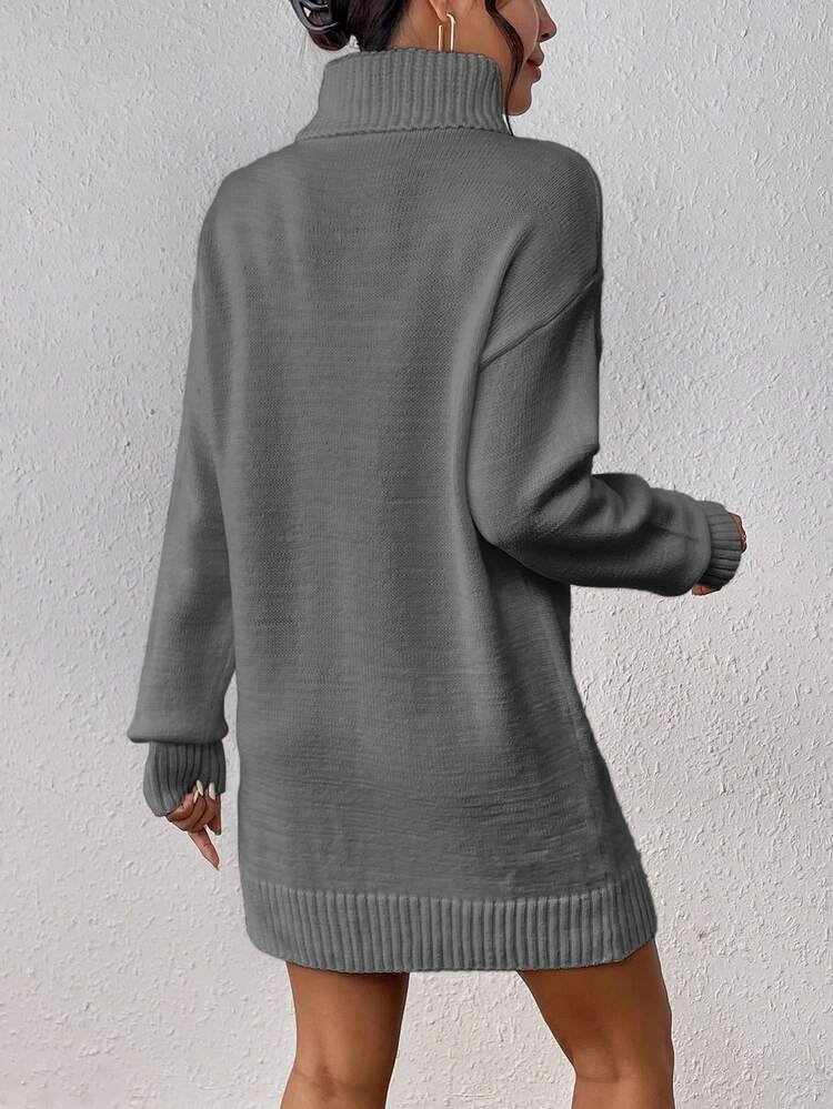 Women'S Turtleneck Pullover Long Sweater