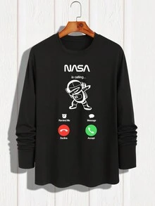 Manfinity LEGND 男士卡通印花長袖t恤