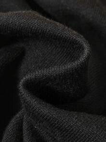 Teen Girl Pearls Beaded Cardigan - Black - View 3