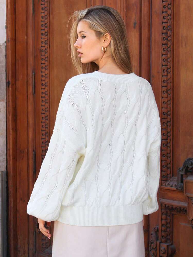 V Neckline Sweater, Casual Spring/Fall Jumper Winter