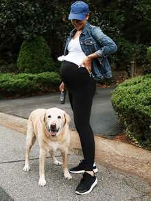 SHEIN Seamless Maternity Leggings - Multicolor - View 5