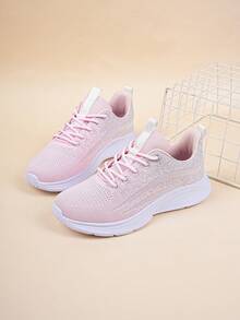 Girls' Fashionable And Comfortable Casual Sneakers - Pink - View 1