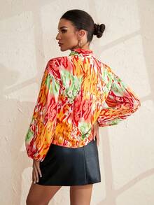 SHEIN Clasi Women'S Full Print Long Sleeve Shirt - Multicolor - View 2