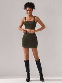 ROPES Designer Patchwork Mini Elegant Skirt, For Summer, Holiday, Party, Festival