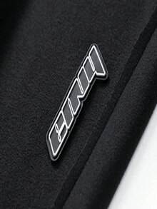 男士字母印花束口休閒褲 - 黑色 - 查看 7