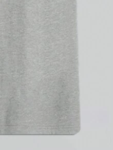 Manfinity Hypemode 男士風景&字母印花t恤 - 灰色 - 查看 6