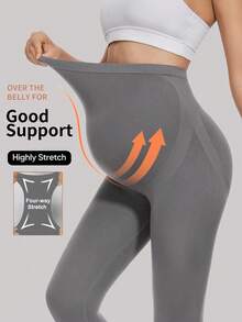 SHEIN Seamless Maternity Leggings - Multicolor - View 3