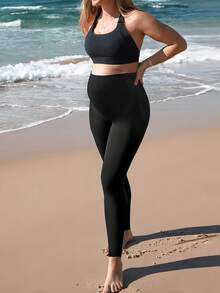 SHEIN Seamless Maternity Leggings - Multicolor - View 4