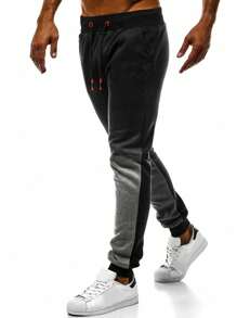 Manfinity LEGND Nam Bóng Eo dây rút Quần thể thao - Màu xám đen - Xem 3