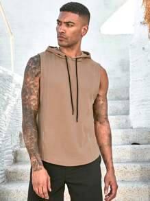 GymBeat Áo Tees & Tanks  Thể thao Nam - Màu Khaki - Xem 3