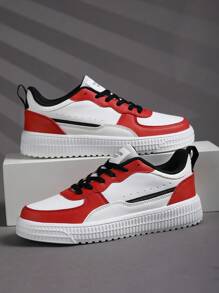 deportivo Zapatillas deportivas para de color combinado con cordón delantero Zapatillas de skate - Multicolor - Ver 5