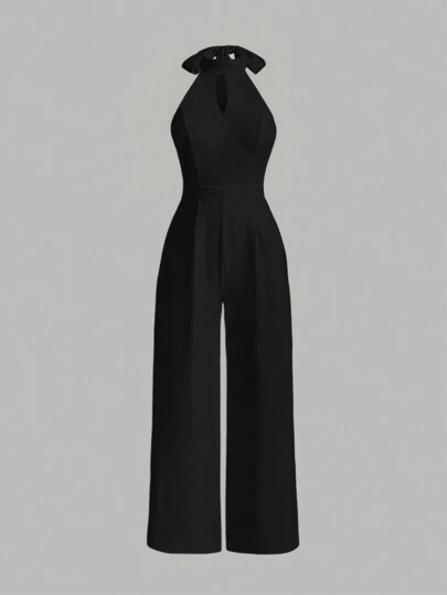 SHEIN MOD 女式露背領吊帶連體褲