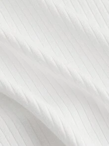 SHEIN MOD Blusa De Tirantes Sólida Para Mujer Con Hombros Descubiertos - Blanco - Ver 3