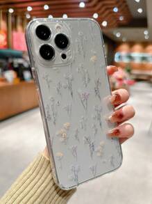 Ayoung Kwon Artist Vacation Flower Pattern Transparent Shockproof Phone Case, Holiday, Valentine's Day