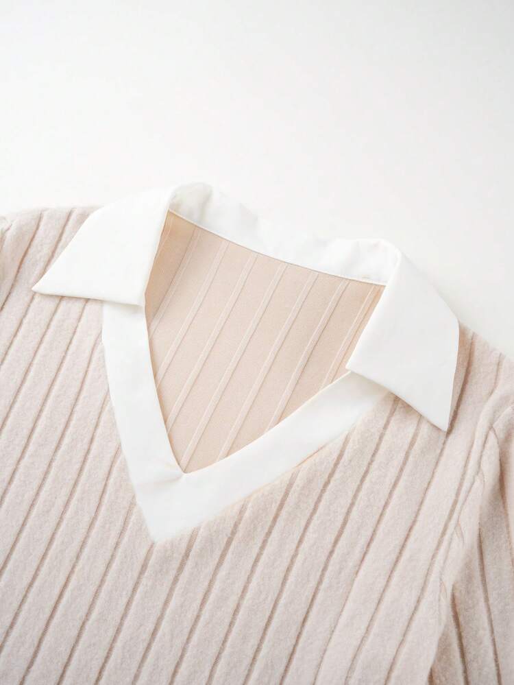 Women's Simple Color-Block Dress Fall Cloth For Women