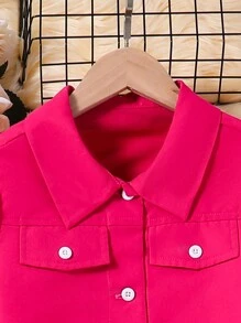 女童長袖外套和碎花洋裝 2 件/套 - 彩色 - 查看 4