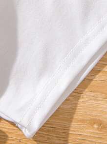 Tween Girls' Short Sleeve T-Shirt And Suspender Shorts Set - Multicolor - View 4