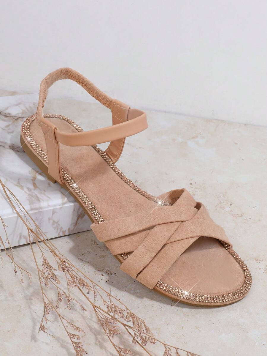 SHUZIA 女士平底涼鞋 - 杏色 - 查看 1