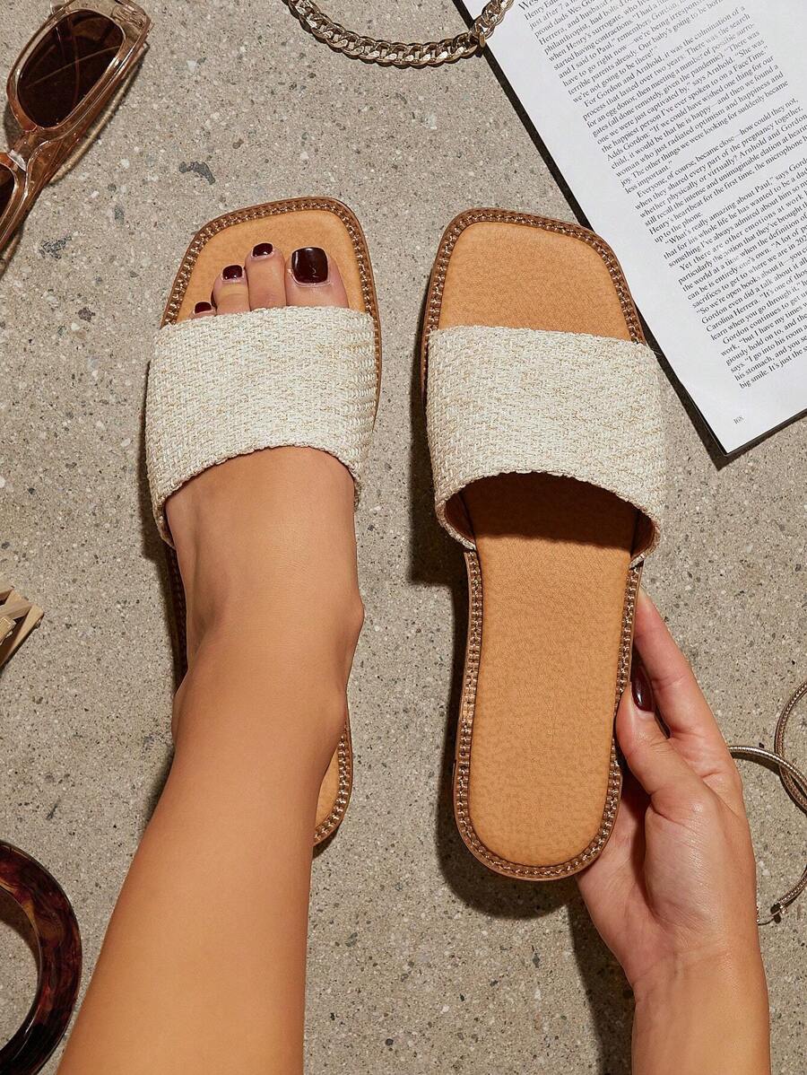 SHUZIA Women's Flat Sandals - Beige - View 1