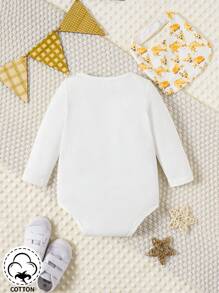 可愛的柯基印花男嬰連身衣,休閒風格 - 彩色 - 查看 2