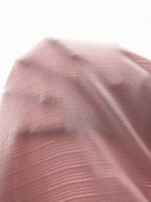 SHEIN Clasi Camisa Rosa A Rayas Con Textura Y Botones - Rosa Pálido - Ver 7