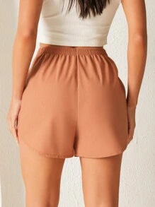 Pantalones Cortos De Mujer - Beis - Ver 3