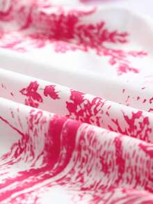 Astylish 風景印花燈籠袖襯衫 - 粉色 - 查看 6