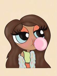 Tay Mills 年轻女孩卡通艺术家女孩印花短袖 T 恤，夏季图案 T 恤，95% 纯棉，节日、度假、春季、伊比沙岛风格 - 杏色 - 查看 2