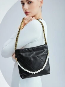 BizChic Ladies' Black Large Capacity Shoulder Bag - Black - View 2