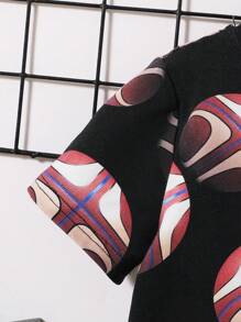 SHEIN 嬰兒男童運動球印花短袖t恤 - 彩色 - 查看 6