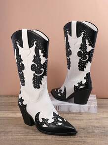 SHUZIA 女性時尚踝靴和短靴 - 白色 - 查看 3