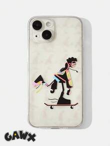 GAWX Ốp lưng điện thoại TPU họa tiết hình nghệ sĩ 1 chiếc tương thích với iPhone - Trong sáng - Xem 1