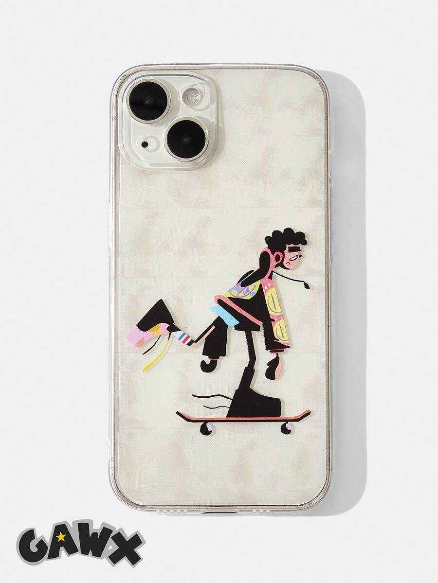 GAWX Ốp lưng điện thoại TPU họa tiết hình nghệ sĩ 1 chiếc tương thích với iPhone - Trong sáng - Xem 1
