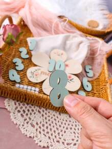 Newborn Baby Milestone Wooden Number Board Set, Perfect For Photo Props - Multicolor - View 5