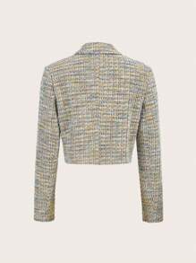 SHEIN Privé Của phụ nữ Checkered Áo vest - Nhiều màu - Xem 3