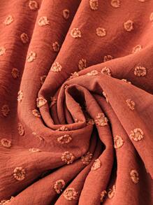 Franclia Váy trễ vai thắt nút cỡ lớn cho nữ, trang phục mùa hè - Rỉ Nâu - Xem 3