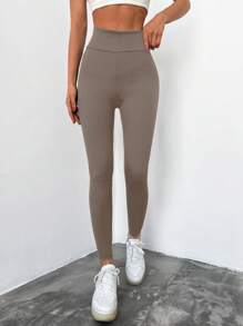 RueChic Women's Cropped Leggings - Camel - View 1