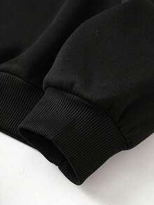 SHEIN Coolane 骷髏&字母印花休閒連帽衫