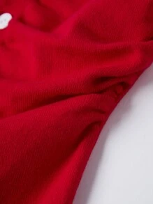 SHEIN Unity 釦子裝飾分襟針織背心上衣