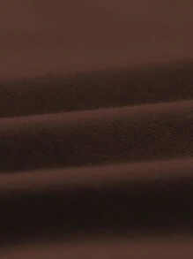 Men's Patriotic Flag & Letter Print T-shirt - Coffee Brown - View 5