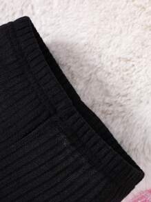 Conjunto De Blusa Y Pantalones Con Estampado De Corazones Y Ribete Con Volantes Para Bebé Niña - Rosa - Ver 6