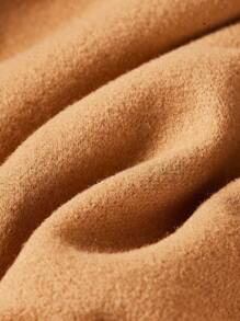 Men's Solid Color Turn-down Collar Trench Coat - Khaki - View 3