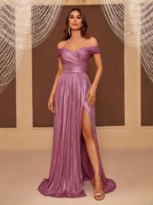 SHEIN Belle Vestidos De Noche Y De Gala Para Mujer - Rosa - Ver 4