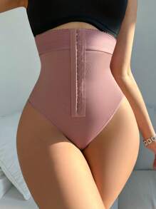 SHEIN Cao eo Áo Shapewear Quần lót không đường may - Màu nâu  Mocha - Xem 3
