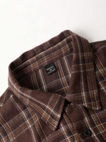 Manfinity Homme 男士格紋長袖襯衫 - 彩色 - 查看 3